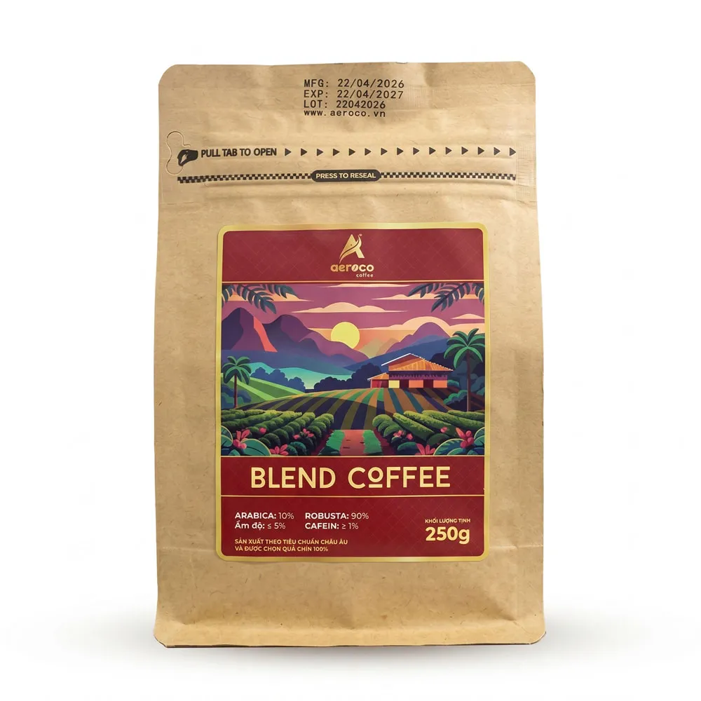 Cà phê bột pha phin AEROCO Blend – gói 250g