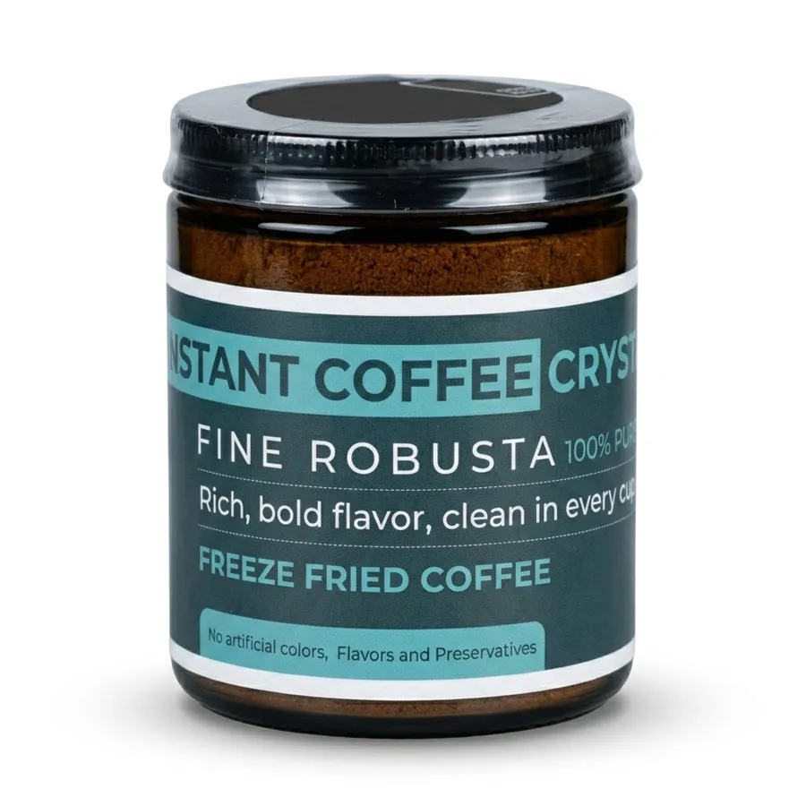 Cà phê hòa tan sấy thăng hoa Robusta – Hũ 45g