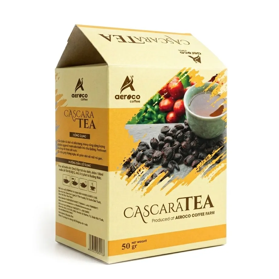 Trà cà phê Cascara Tea 100% Fine Robusta Aeroco 50g