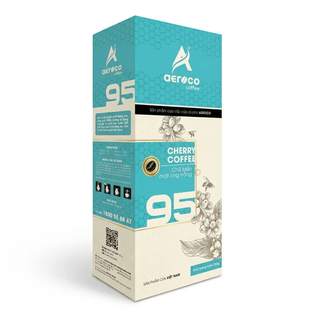 Cà phê bột pha phin AEROCO 95 – Hộp 250g