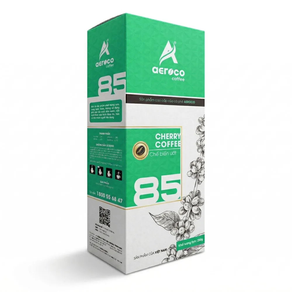 Cà phê bột pha phin AEROCO 85 – Hộp 250g