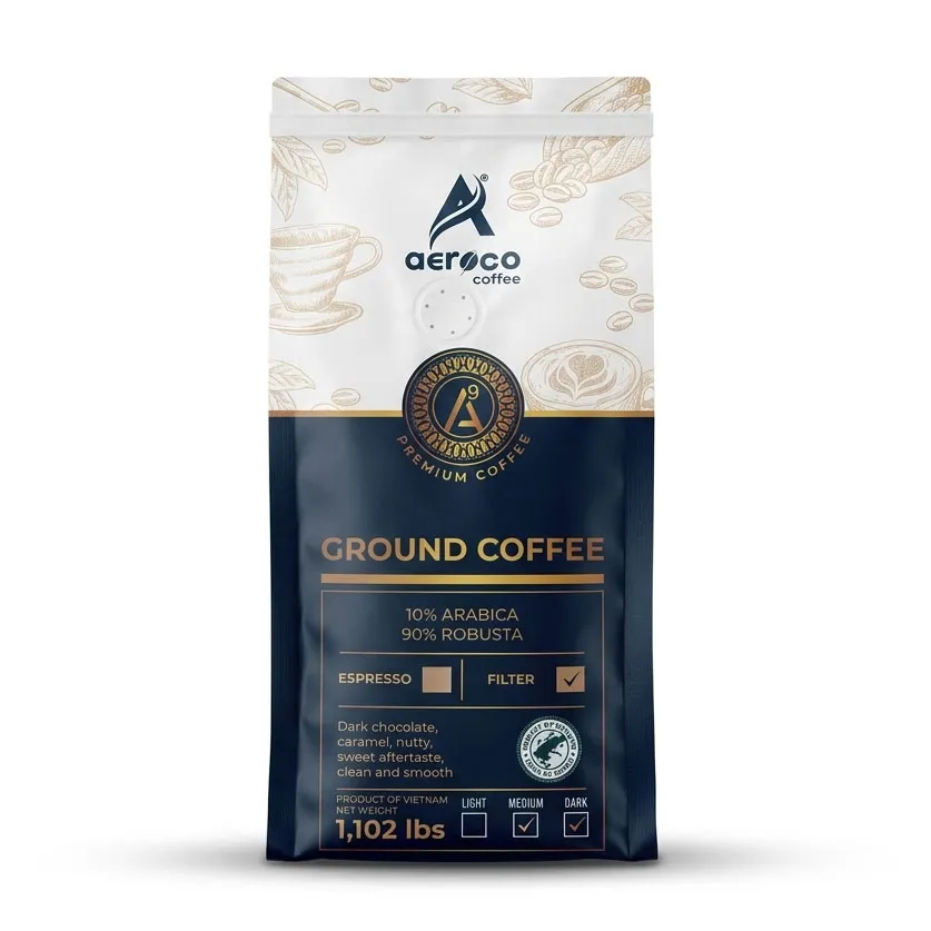 Cà phê bột pha phin AEROCO A9 - Túi 500g